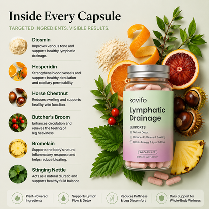 Kavifo thyroid supplement bottle with label showing thyroid formula designed to support hormone balance and overall well-being
