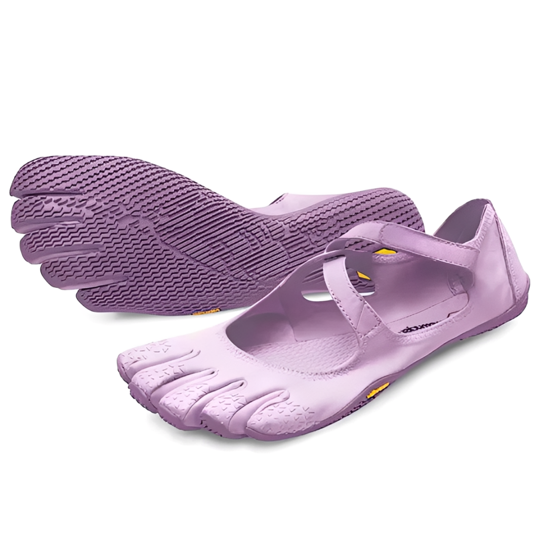 Kavifo SoleFlow™ barefoot flats in neutral color, featuring flexible sole and minimalist design for comfortable walking.